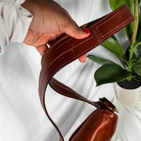 COACH Legacy Y2K Vintage F11418 Brown Leather Crossbody Brass Hardware - Picture 8 of 13